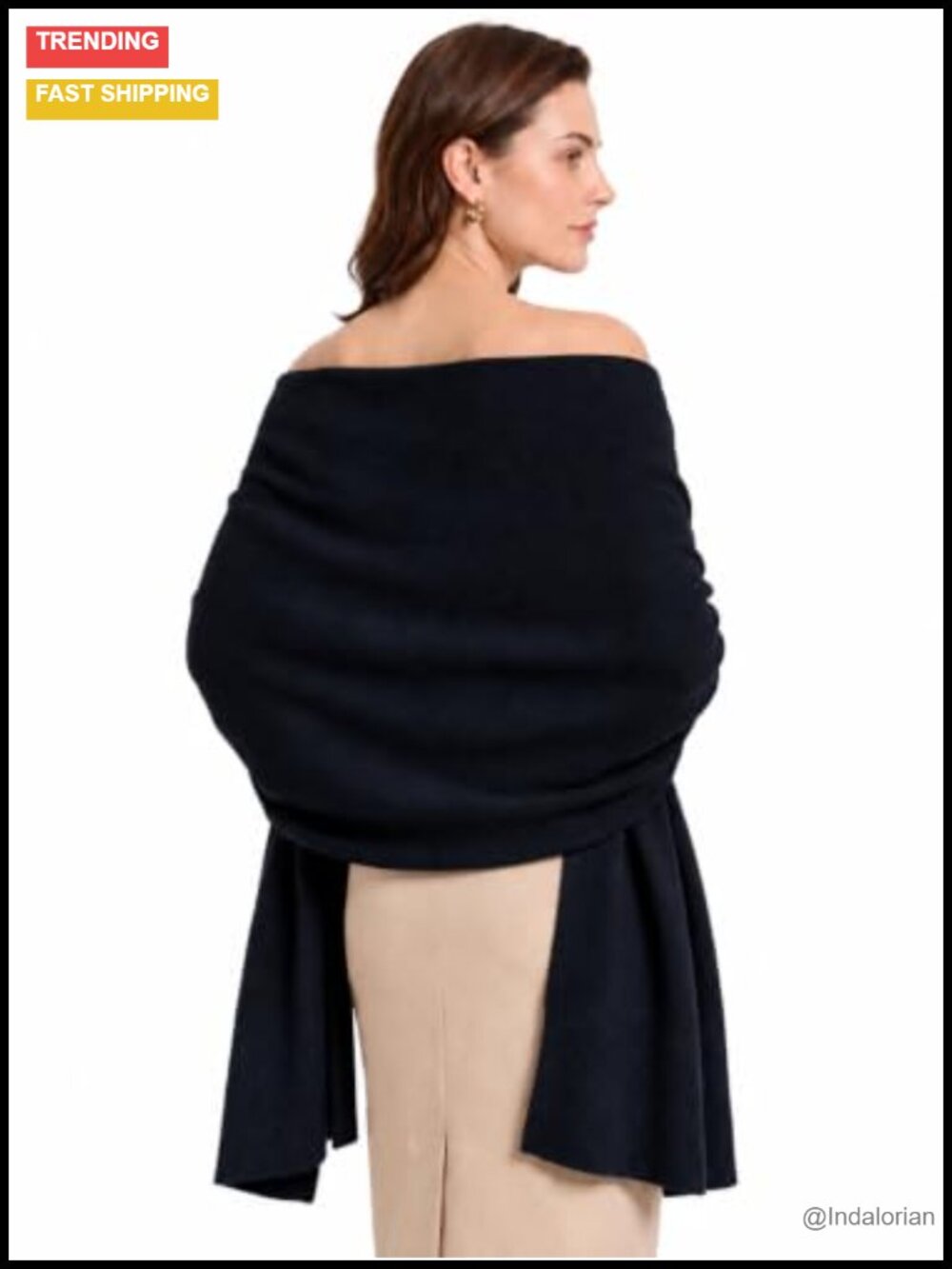 Thick Warm Knit Shawl Wrap Winter Wedding Dress Cover Up